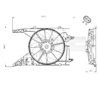 TYC 828-0002 Fan, radiator