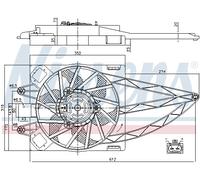 NISSENS 85150 Fan, radiator