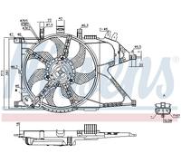Fits Vauxhall Corsa Fan Assembly 1.0/1.4/1.8 Petrol & 1.3/1.7 Diesel 2000-2004