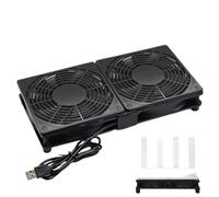 Fan Router Cooling - Strong Airflow Cabinet Cooler Blower, Quiet USB Powered Fans | Rust-Free Compact Design For Laptop, TV Boxes, Computer Routers Receiver And Network Equipment Cooling