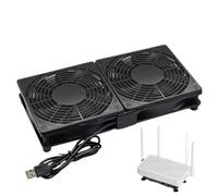 Fan Router Cooling - USB Cabinet Air Flow Fan, Mini Case Ventilation | Portable Spin Motor - Frame - Tool Assembly Flow Tray Houses Panel Box Gear Motor Draft Tray System Windlapt