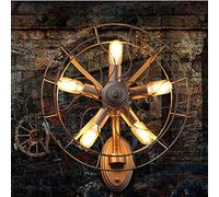 Fan Shape Wall Light Retro Nostalgia Walling Lamp Vintage Corridor Lights Reading Lightings Aluminum Wall Corridor Aside Stair Up and Down Barn Lantern Interesting