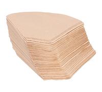 Fan Shaped Coffee Filter Paper 100 Pcs Unbleached Wood Pulp Coffee Filters for Drip Coffee Makers Remove Bitter Oils and Sediment for Smooth Pure Coffee for Home Kitchen Office
