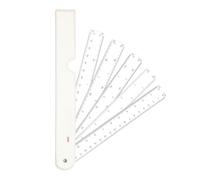 Fan Shaped Metric Scale Ruler Folding Engineering Measurement Tool for Fashion Designing and Engineering Drawing Fan Shaped Scale
