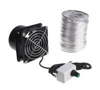 Fan - Solder Absorber 8 × 8 × 6.5 cm, Adjustable Speed USB Air Extractor, Mini In-Line Fan, Compact Exhaust Device, Adjustable USB Ventilation Fan for