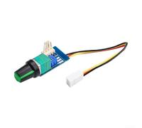 Fan Speed Controller, 2pcs DC12V 3A with Switch, 4-Wire Signal Regulation for Chassis Noise Reduction, Compact Design for PC Cooling Systems(B)