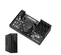 Fan Speed Controller PC,PC Fan Hub,4 Pin Interface Speed Knob Cooling Accessories | for Workstation Server Game Room Laptop Overclocking Setup