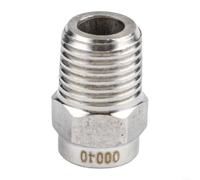 Fan Spray Nozzle for Pressure Washer 1/4 Inch Thread Stainless Steel 304 with 1.2mm Orifice and Multiple Angle Options 0 Degree to 40 Degree (0°)