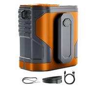 Fan to Fix to the Waist, Cooling Wearable Fan for Neck - Rechargeable 100 Speed with Integrated Flashlight for Work Neck Travelling Hiking
