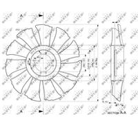 FAN WHEEL, ENGINE COOLING FOR IVECO DAILY NRF 49846