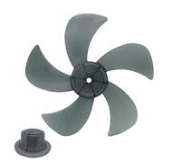 Fan Wings Replacement - Wind Blower Repair Part, Universal Polymer Leaf, Secure Nut Cover Fixing | Efficient Air Flow Supply, Table Wall Bedroom Living Room Home Office Patio Garage Ventilation Unit