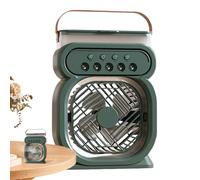 Fan with Mist, the Rechargeable Desk for the Coolest Staff Air 7 Colours Night Light 3 Speed of 450 ml Electronic Cooling Water for Camping, Beach, Cruise