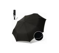 FANACAN Fold-in-3-Seconds Shape Memory Umbrella - Compact Travel Umbrella, Windproof & Rainproof, Auto Open & Close, Strong Folding Golf Umbrella for Men and Women, Black (Patented Tech)