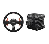 Fanatec CSL Elite Officially Licensed WRC Rally Sim Racing Steering Wheel + Base Bundle - Alcantara Grip, 5 Nm Direct Drive Base - PC