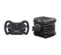 FANATEC CSL GT3 Sim Racing Steering Wheel + Base Bundle - Overmolded Grip, 5 Nm Direct Drive Base - PC