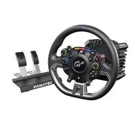 Fanatec Officially Licensed Gran Turismo DD Pro PlayStation® Sim Racing Steering Wheel, Base and Pedals - Polyphony Digital Wheel, 5 Nm FluxBarrier Direct Drive, 2-Pedal Set for PC, PS5, PS4