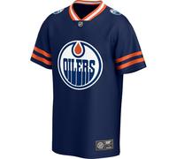 Fanatics Edmonton Oilers NHL Poly Mesh Supporters Jersey - L Navy