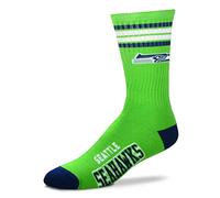 Fanatics For Bare Feet NFL Stripe Team Sock Socks (43-48, Seattle Seahawks)