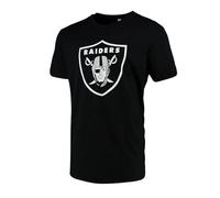 Fanatics Mens Oakland Raiders T-Shirt Scoops Graphic Logo Tee Black 1563MBLK1ADO