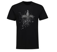 Fanatics - NFL New Orleans Saints Shatter Graphic T-Shirt - Black Colour Black, black, L