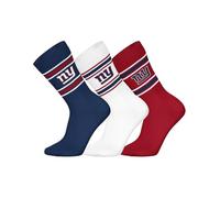 Fanatics NFL Team Crew Socks Pack of 3, New York Giants, 43-46