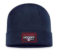 Fanatics NHL Authentic Pro Prime Cuffed Knit New York Rangers Beanie Hat Wool Hat, multicoloured, One Size