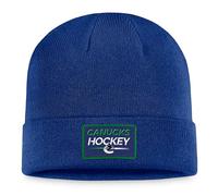Fanatics NHL Authentic Pro Prime Cuffed Knit Vancouver Canucks Beanie Hat Wool Hat, multicoloured, One Size