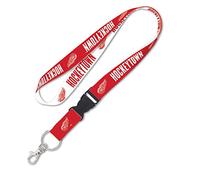 Fanatics NHL Detroit Red Wings Hockeytown Lanyard, 1-Inch Width, Detachable Buckle
