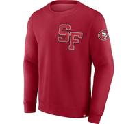 Fanatics San Francisco 49ers Varsity Letter NFL Fleece Pollover - S Red