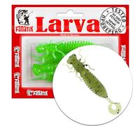 FANATIK Soft lures LARVA LUX 1.6" 2" 2.5" 3.5" 4-9cm Silicone Fishing Bait Artificial Sofbaits Twister Jig Minnow Drop Shot (022, 3.5" - 8.9cm - 4pcs.)