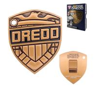 FaNaTtik 2000 AD Judge Dredd Badge Metal Replica - Limited Edition Collectible with Display Stand (5,000 worldwide)