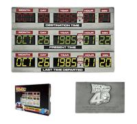FaNaTtik Back to the Future 40th Anniversary Time Circuits Ingot - Official Limited Edition Collectible, Individually Numbered, 90 x 56.5mm with Display Stand & Art Card - 1,985 Worldwide
