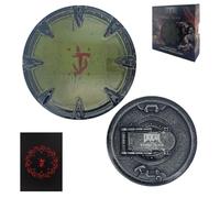 FaNaTtik DOOM: The Dark Ages Shield Saw Medallion & Art Card - Limited Edition Collectible - Officially Licensed Merchandise