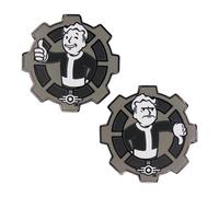 FaNaTtik Fallout Black & White Limited Edition Collectible Decision Flip Coin - Official Vault-Tec Inspired Metal Coin, Post-Apocalyptic Gamer Memorabilia, Gift for Fans & Collectors