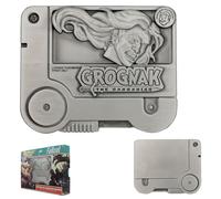FaNaTtik Fallout Grognak the Barbarian Holotape Metal Replica - Limited Edition Numbered Collectible with Stand