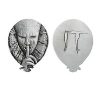 FaNaTtik IT Limited Edition Metal Medallion - Official Pennywise Collectible - Numbered Horror Memorabilia - Movie Gift - Clown Fan Collectible - Premium Display Item