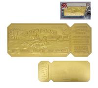 FaNaTtik Jaws 50th Anniversary Regatta Ticket Replica - Limited Edition Collectible (24k Gold Plated, Officially Licensed, 160x65mm, Display Stand Included)