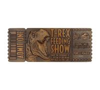FaNaTtik Jurassic Park Feeding Show Collectible Metal Ticket and Stand