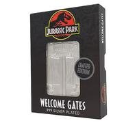 Limited Edition .999 Silver Plated Entrance Gates Ingot Jurassic Park Metallic Silver One Size