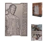 FaNaTtik Metal Gear Solid 2 Limited Edition Solid Snake Metal Ingot - Officially Licensed Merchandise, 5,000 Worldwide, Display Stand Included