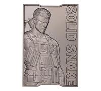 FaNaTtik Metal Gear Solid 2 Limited Edition Solid Snake Metal Ingot - Officially Licensed Merchandise, 5,000 Worldwide, Display Stand Included