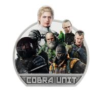FaNaTtik Metal Gear Solid Delta Cobra Unit Medallion - Limited Edition + Individually Numbered Metal Collectible | Officially Licensed | 80 x 84mm with Display Stand