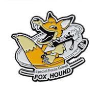 B&Q Pin Badge Metal Gear Solid FOXHOUND Limited Edition Insignia Multicolor