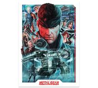 FaNaTtik Metal Gear Solid Montage A3 Art Print | Limited Edition 995 | Solid Snake Artwork by Selected Artist