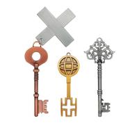 FaNaTtik SILENT HILL 2 Replica Key Set - Limited Edition Collectible Metal Keys (Wood Side, Brookhaven, Toluca) - Officially Licensed - Numbered Display Box - Horror Game Memorabilia