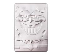 FaNaTtik SpongeBob SquarePants 25th Anniversary .999 Silver Plated Metal Ingot | Officially Licensed Collectible, Individually Numbered (Limited to 1,999 Worldwide)