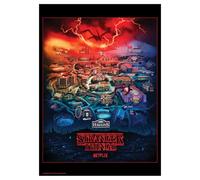 FaNaTtik Stranger Things Hawkins, Indiana A3 Art Print - Officially Licensed Limited Edition Collectible, 420 x 297mm, 995 Worldwide, Certificate of Authenticity