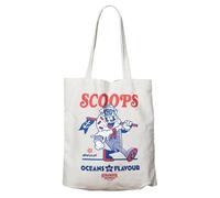 FaNaTtik Stranger Things Scoops Ahoy Tote Bag - Officially Licensed 100% Cotton Shopper Bag, 40x40cm, Collectible