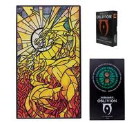 FaNaTtik The Elder Scrolls IV: Oblivion Akatosh Ingot - Limited Edition Collectible | Officially Licensed Metal Ingot with Display Stand | Individually Numbered Piece