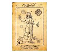 FaNaTtik The Witcher Yennefer Wanted Poster Art Print - Official Limited Edition A3 Collectible Wall Art, Individually Numbered with Certificate of Authenticity (995 Worldwide)